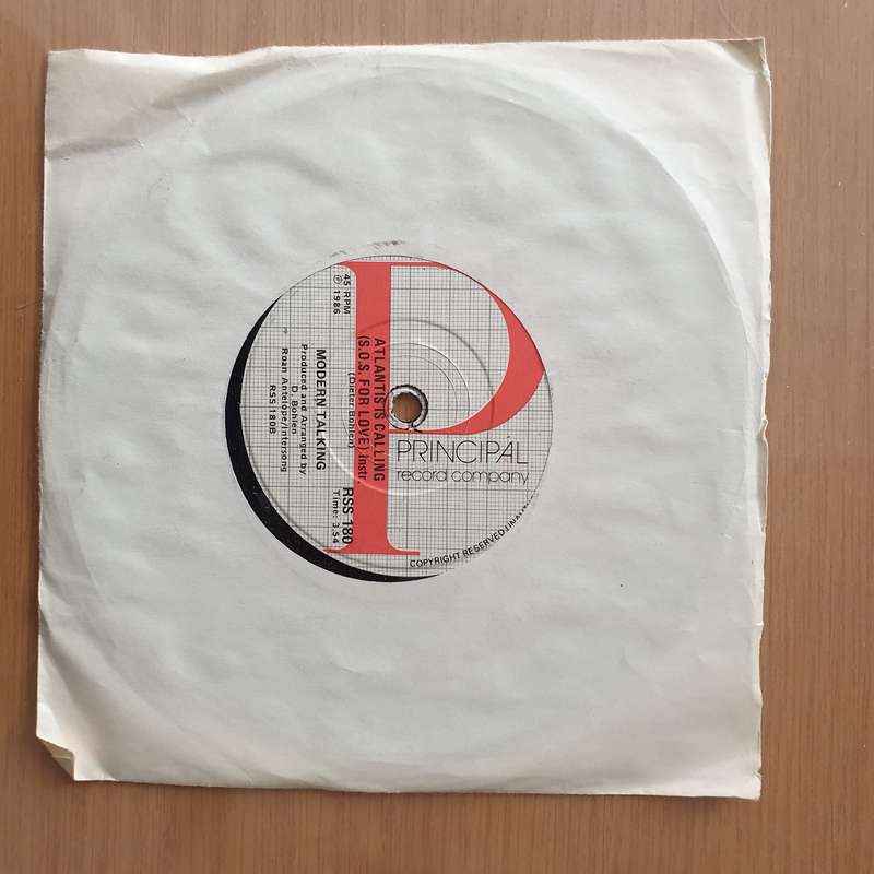 Modern Talking  Atlantis Is Calling (S.O.S. For Love) - Vinyl 7" Record - Very-Good+ Quality (...