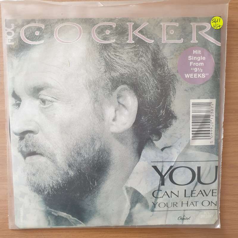 Joe Cocker  You Can Leave Your Hat On - Vinyl 7" Record - Very-Good+ Quality (VG+) (verygoodplus)