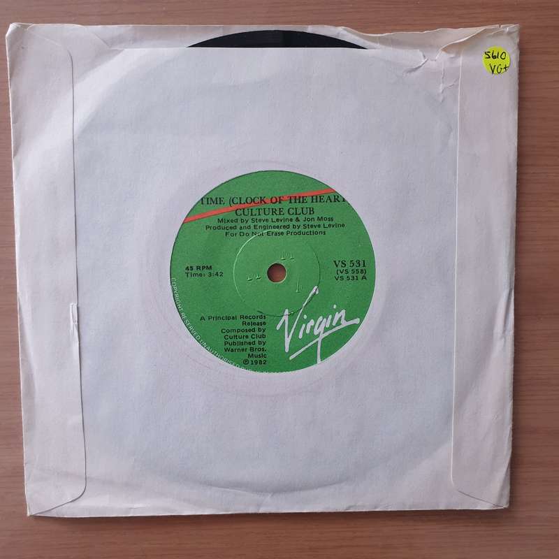 Culture Club  Time (Clock Of The Heart) - Vinyl 7" Record - Very-Good+ Quality (VG+) (verygood...