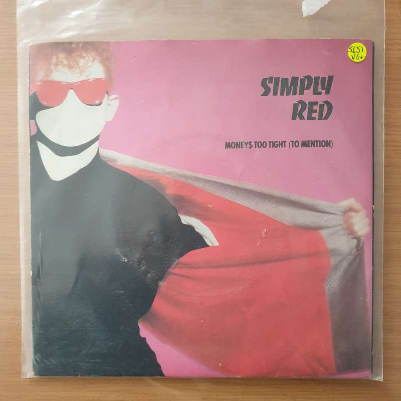 Simply Red  Money's Too Tight (To Mention) - Vinyl 7" Record - Very-Good+ Quality (VG+) (veryg...