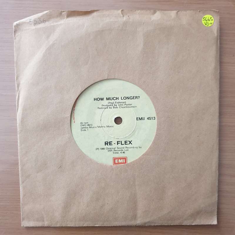 Re-Flex  How Much Longer? - Vinyl 7" Record - Very-Good+ Quality (VG+) (verygoodplus)
