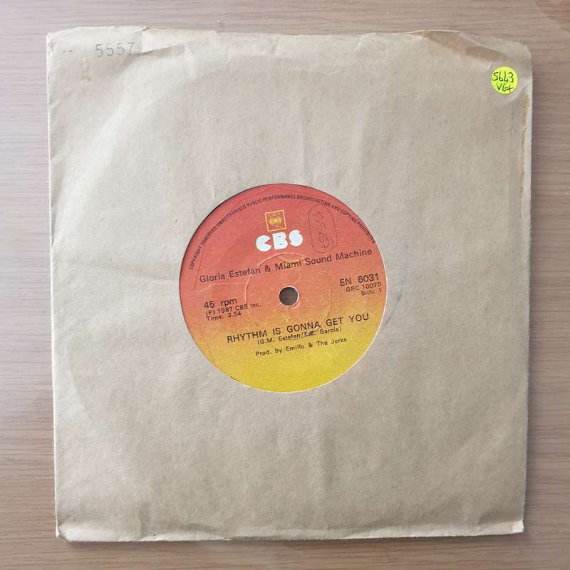 Gloria Estefan And Miami Sound Machine  Rhythm Is Gonna Get You - Vinyl 7" Record - Very-Good+...