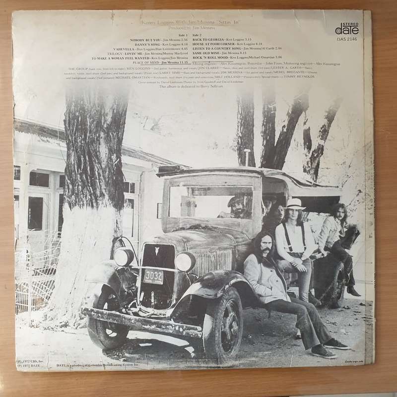 Kenny Loggins With Jim Messina  Sittin' In - Vinyl LP Record - Very-Good+ Quality (VG+) (veryg...