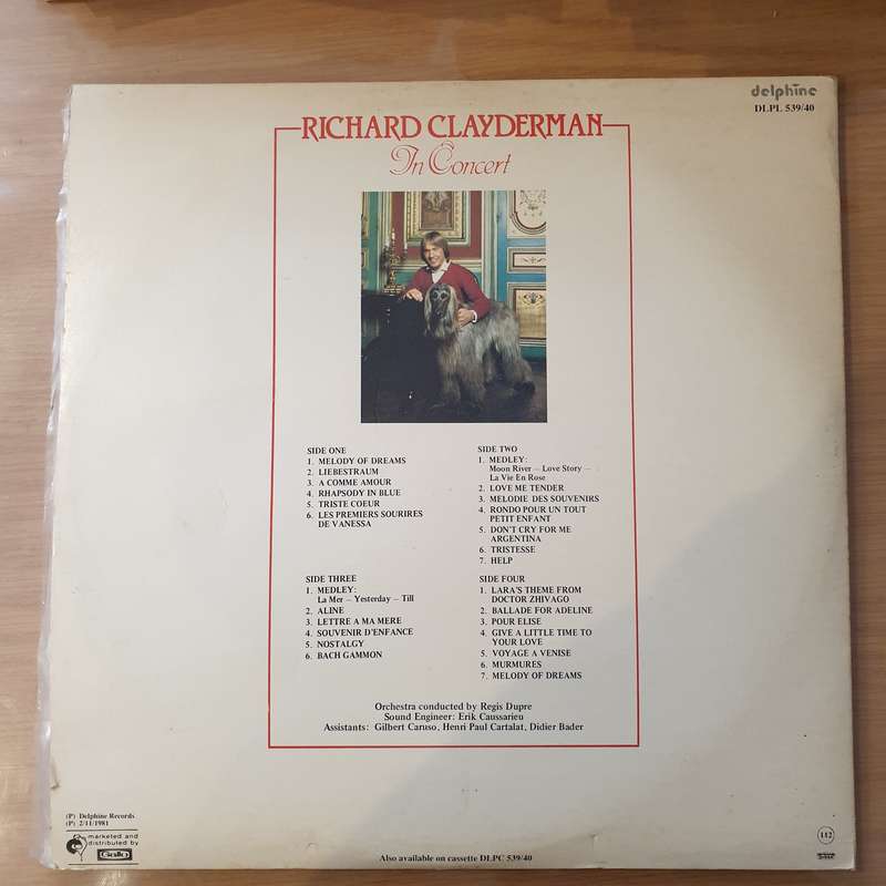 Richard Clayderman  In Concert - Vinyl LP Record - Very-Good+ Quality (VG+) (verygoodplus)