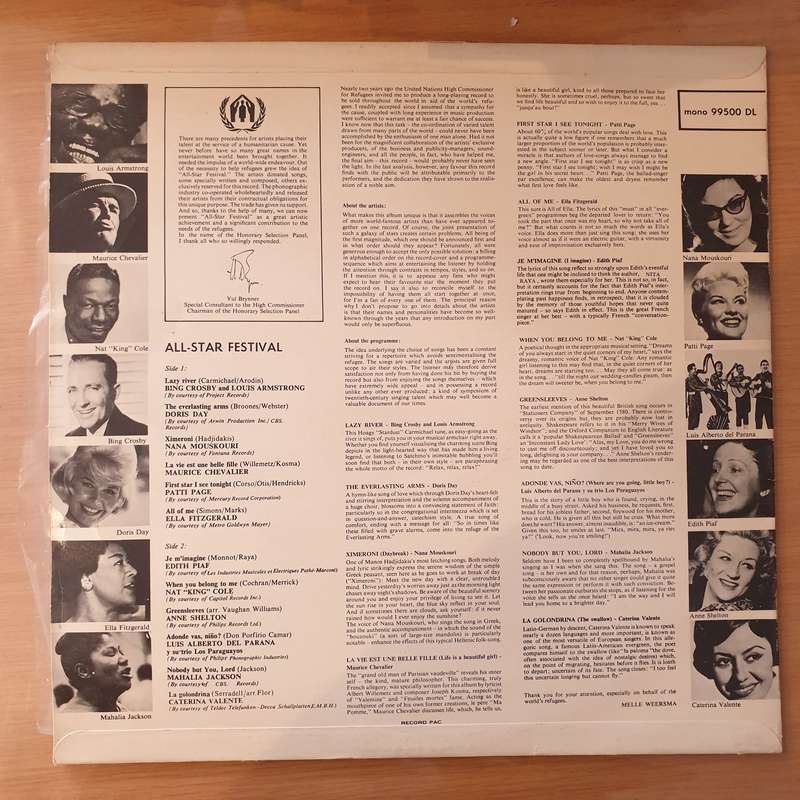 All-Star Festival - Vinyl LP Record - Very-Good+ Quality (VG+) (verygoodplus)