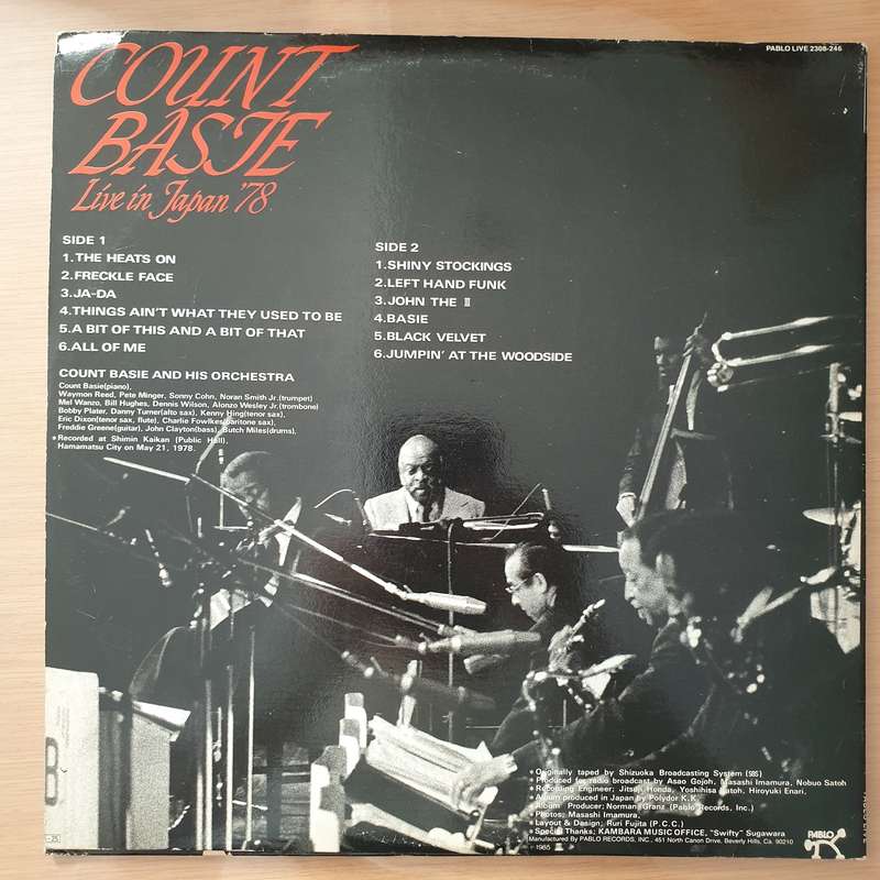 Count Basie  Live In Japan '78 - Vinyl LP Record - Very-Good+ Quality (VG+) (verygoodplus)