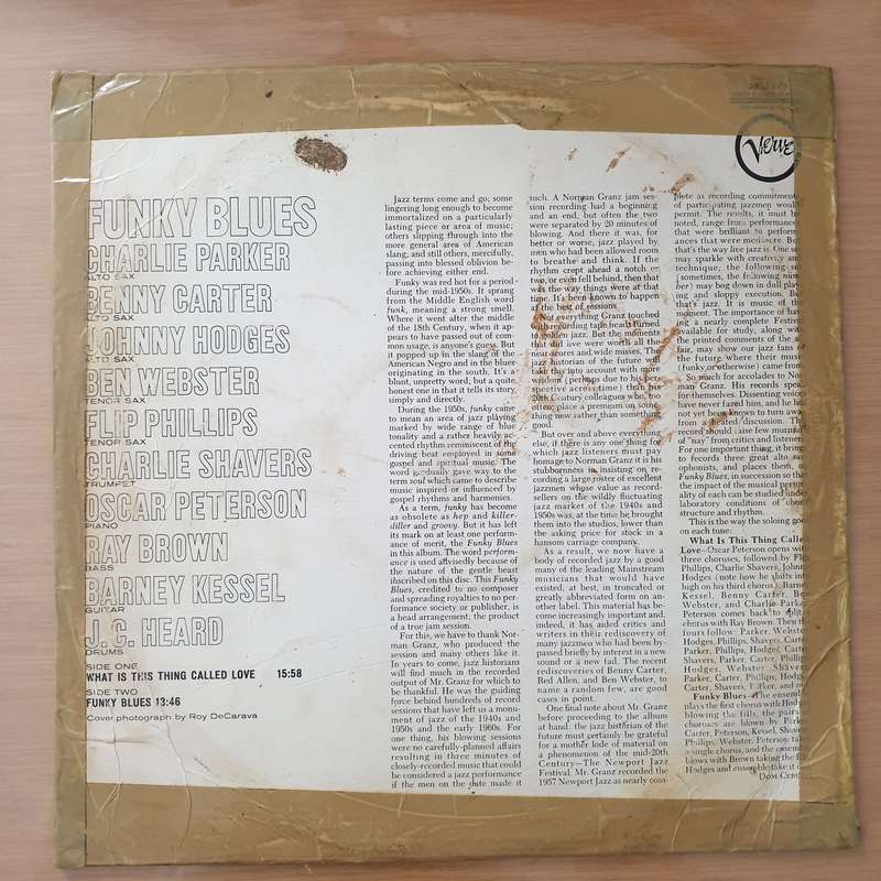 Funky Blues - (Charlie Parker, Johnny Hodges, Benny Carter, Oscar Peterson...) - Vinyl LP Record ...