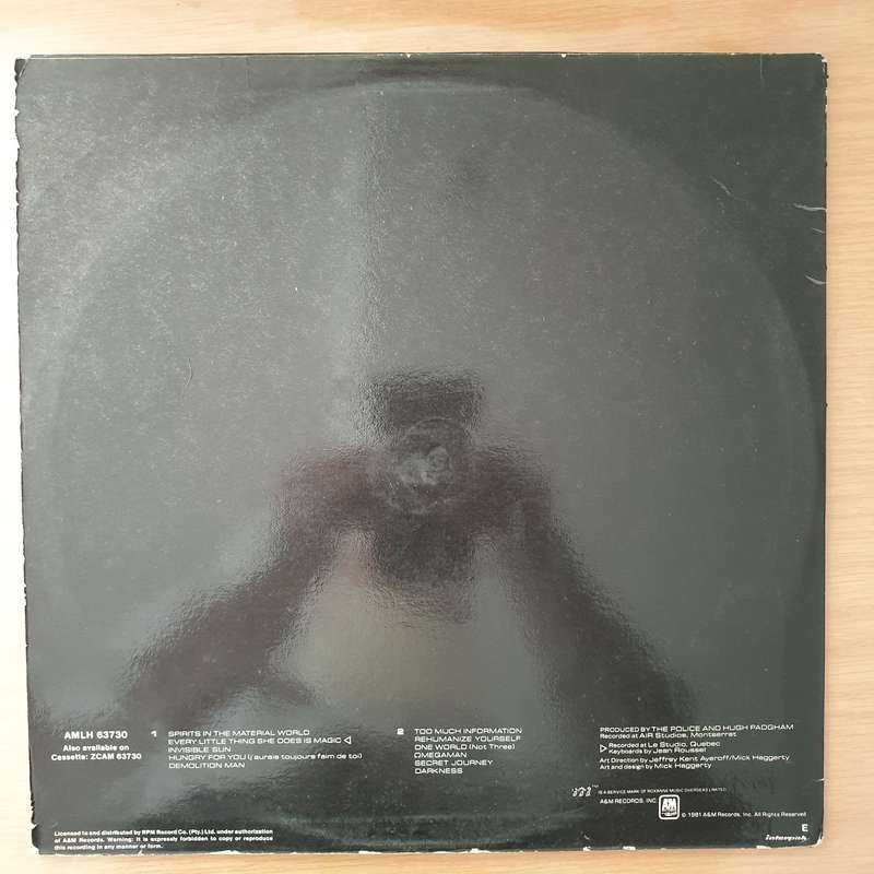 The Police  Ghost In The Machine - Vinyl LP Record - Very-Good+ Quality (VG+) (verygoodplus)