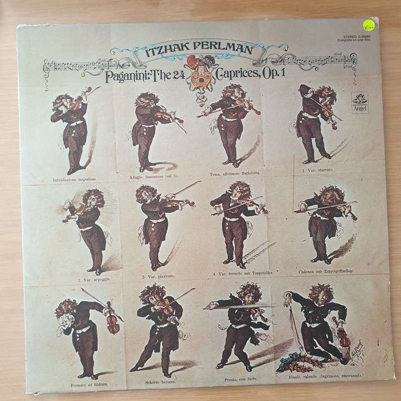 Paganini  Itzhak Perlman  24 Caprices - Vinyl LP Record - Very-Good+ Quality (VG+) (verygoo...