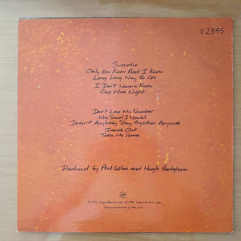 Phil Collins  No Jacket Required - Vinyl LP Record  (VG+)
