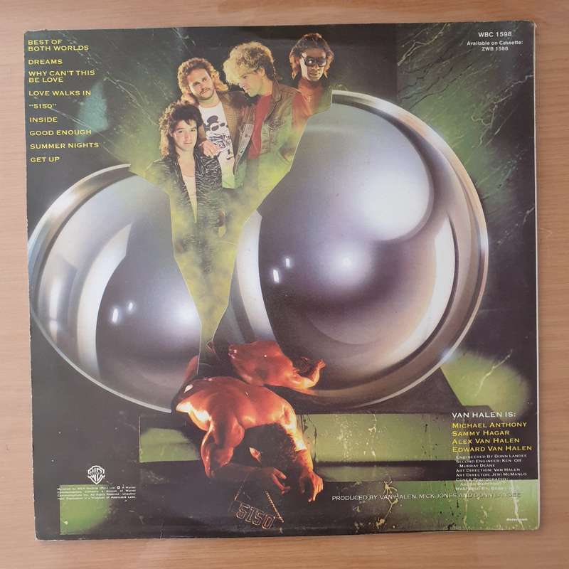 Van Halen  5150 - Vinyl LP Record - Very-Good+ Quality (VG+) (verygoodplus)