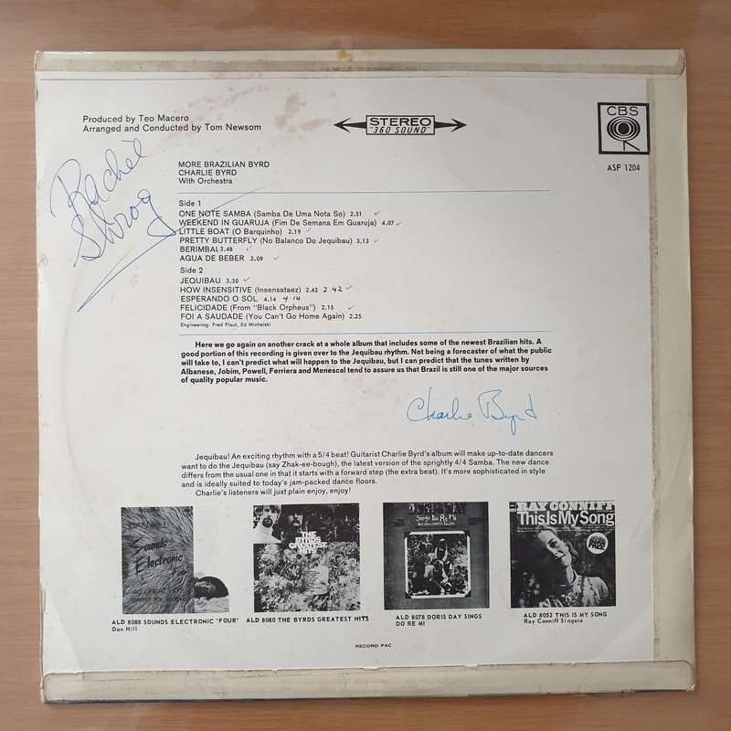 Charlie Byrd  More Brazilian Byrd - Vinyl LP Record - Very-Good+ Quality (VG+) (verygoodplus)