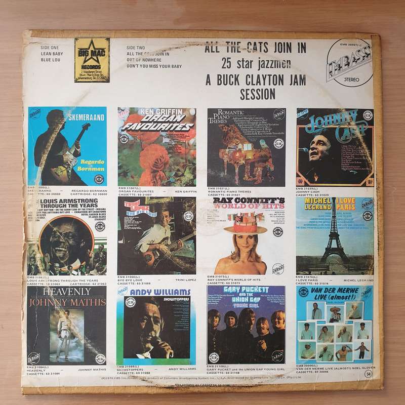 Buck Clayton  All The Cats Join In (A Buck Clayton Jam Session) - Vinyl LP Record - Very-Good ...