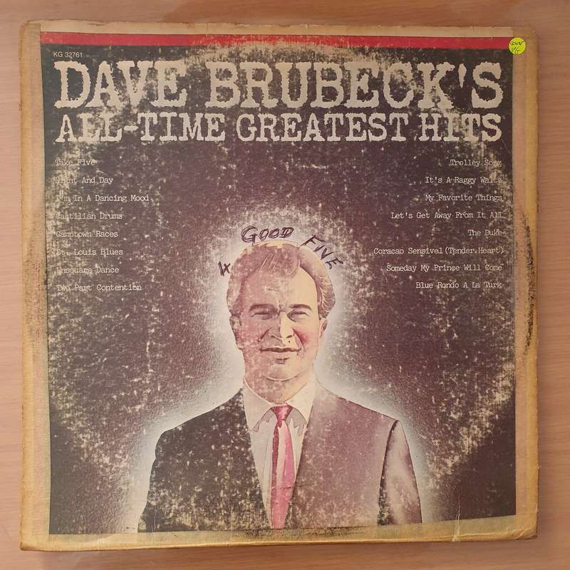 Dave Brubeck  Dave Brubeck's All-Time Greatest Hits - Vinyl LP Record - Very-Good Quality (VG)...