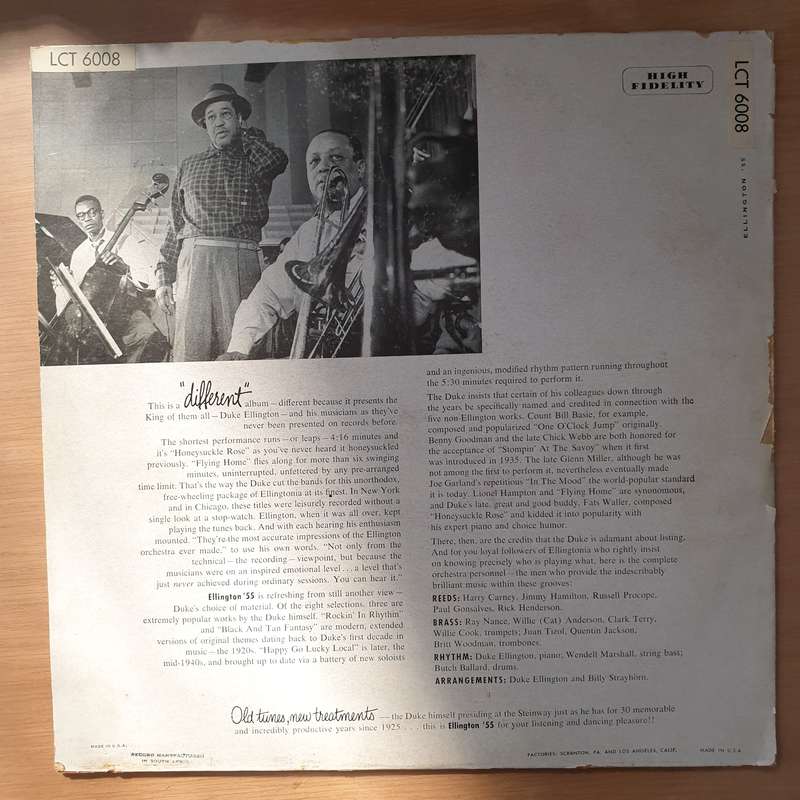 Duke Ellington And His Famous Orchestra  Ellington '55 - Vinyl LP Record - Very-Good+ Quality ...