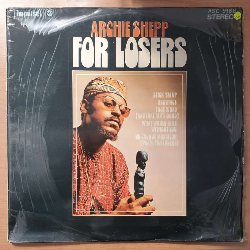 Archie Shepp  For Losers - Vinyl LP Record - Very-Good+ Quality (VG+) (verygoodplus)