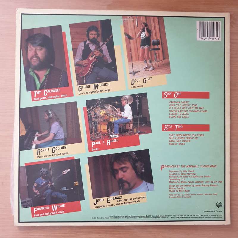 The Marshall Tucker Band  Greetings From South Carolina - Vinyl LP Record - Very-Good+ Quality...