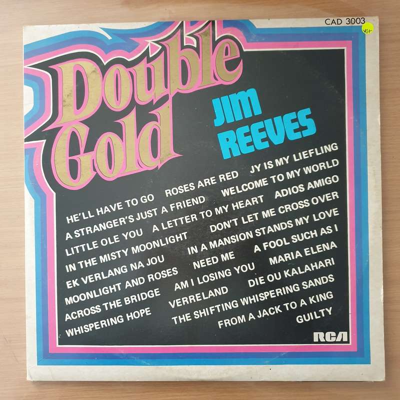 Jim Reeves - Double Gold - Vinyl LP Record - Very-Good+ Quality (VG+) (verygoodplus)