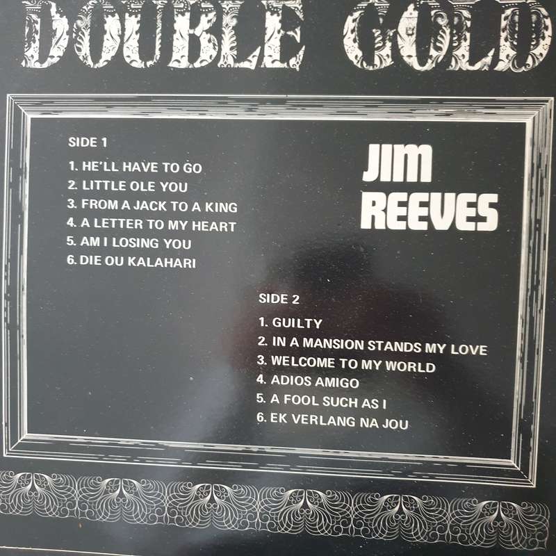 Jim Reeves - Double Gold - Vinyl LP Record - Very-Good+ Quality (VG+) (verygoodplus)