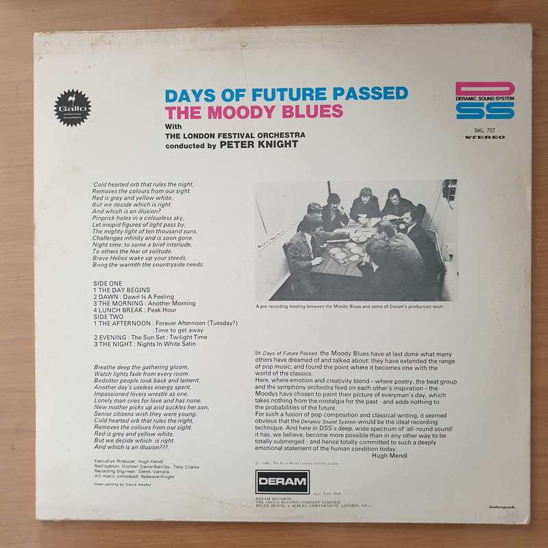 The Moody Blues With The London Festival Orchestra Conducted By Peter Knight  Days Of Future P...