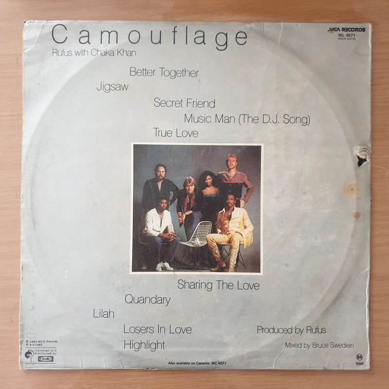 Rufus - Camouflage - Vinyl LP Record - Very-Good Quality (VG) (vgood)