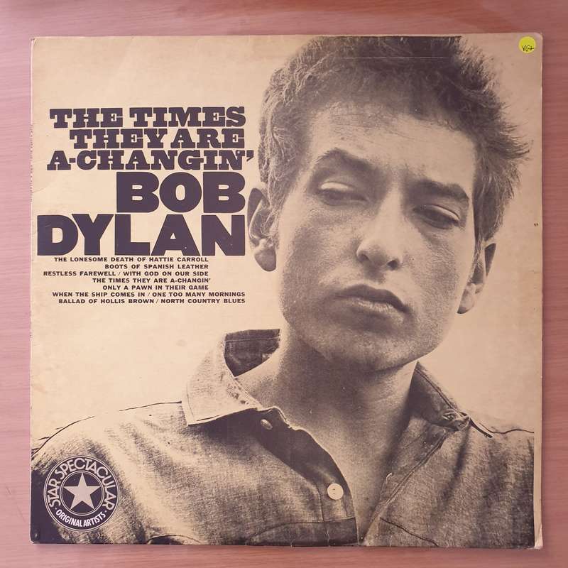 Bob Dylan - The Times They Are A-Changin' - Vinyl LP Record - Very-Good+ Quality (VG+) (verygoodp...