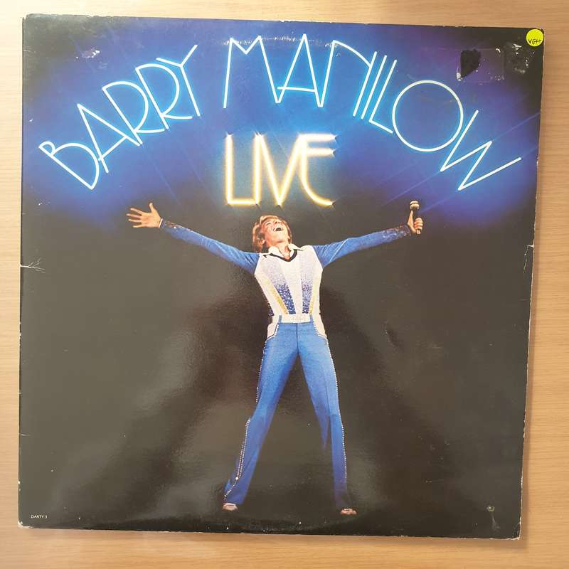Barry Manilow - Barry Manilow Live (UK) - Vinyl LP Record (VG+)