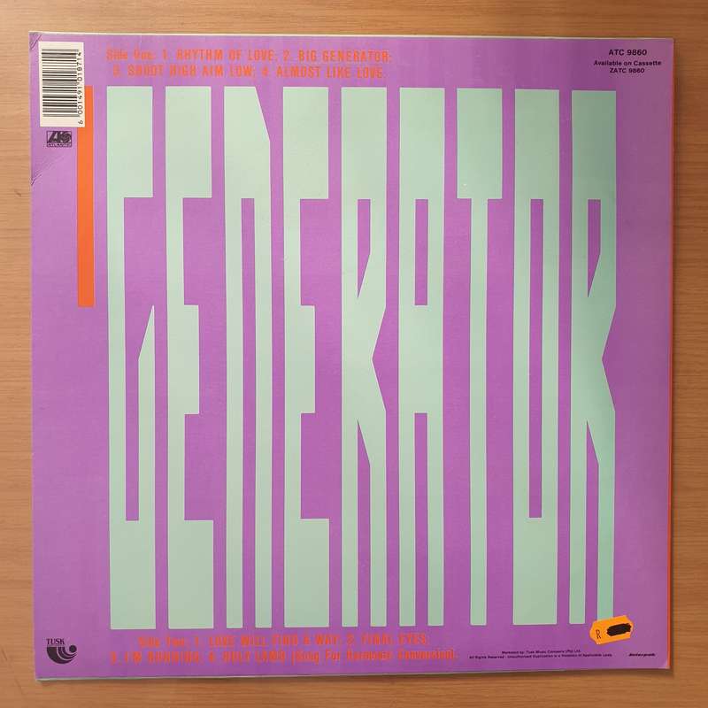 Yes  Big Generator - Vinyl LP Record - Very-Good+ Quality (VG+) (verygoodplus)