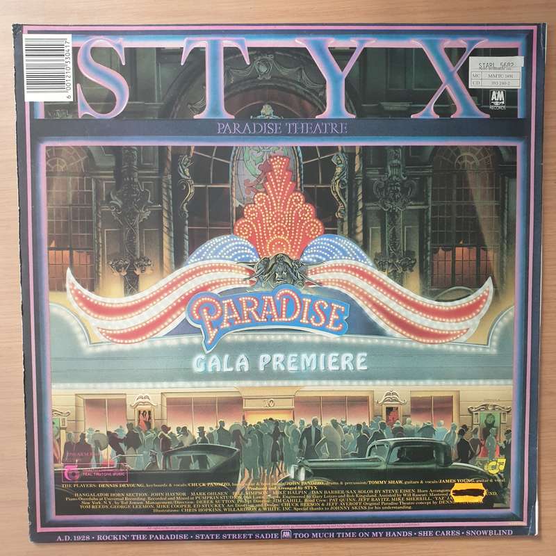 Styx - Paradise Theater - Vinyl LP Record - Very-Good+ Quality (VG+) (verygoodplus)