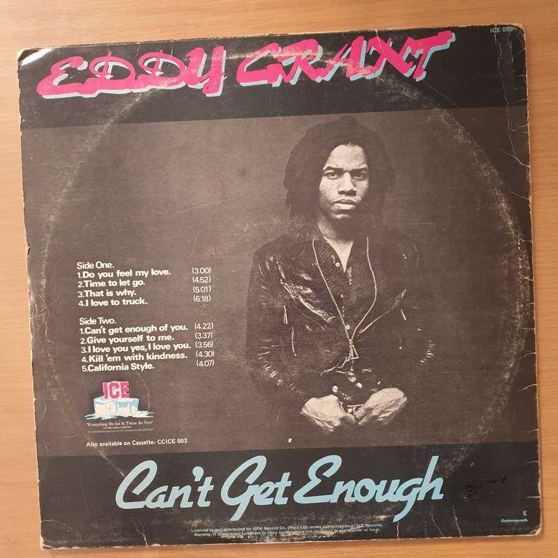Eddy Grant  Can't Get Enough - Vinyl LP Record - Very-Good+ Quality (VG+) (verygoodplus)