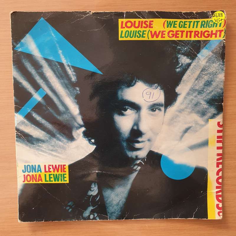 Jona Lewie  Louise (We Get It Right) - Vinyl 7" Record - Very-Good+ Quality (VG+) (verygoodplus)