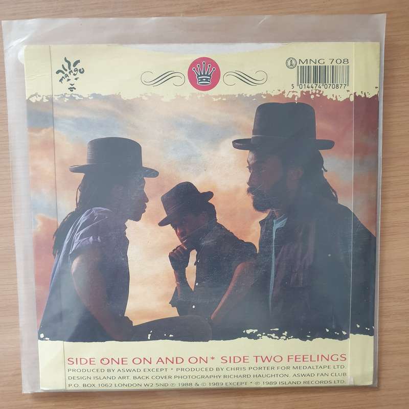 Aswad  On And On - Vinyl 7" Record - Very-Good+ Quality (VG+) (verygoodplus)