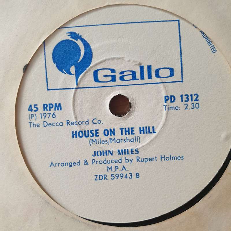 John Miles  Remember Yesterday (Rhodesia) - Vinyl 7" Record - Very-Good+ Quality (VG+) (verygo...