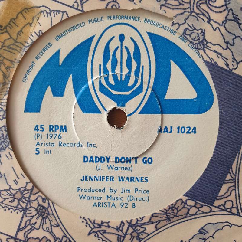 Jennifer Warnes  Right Time Of The Night (Rhodesia) - Vinyl 7" Record - Very-Good+ Quality (VG...