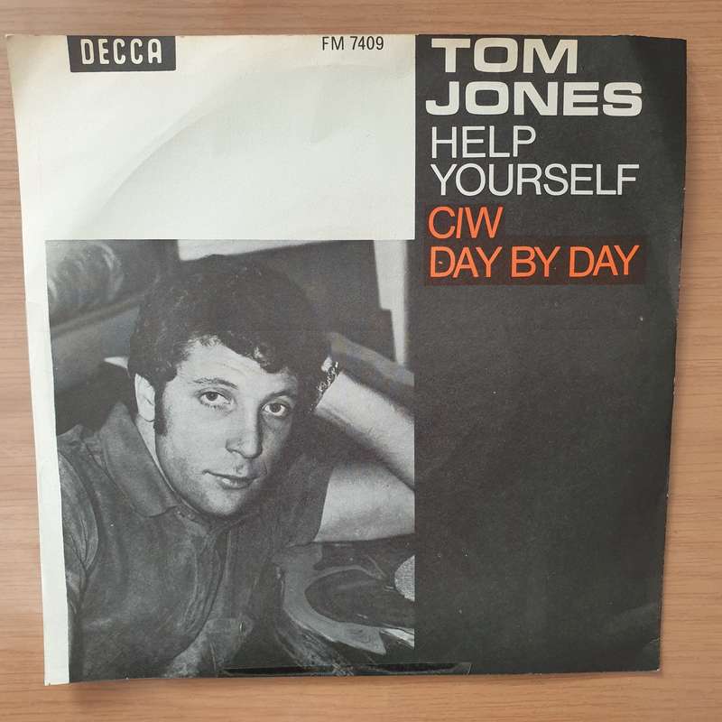 Tom Jones  Help Yourself / Day By Day - Vinyl 7" Record - Very-Good+ Quality (VG+) (verygoodplus)