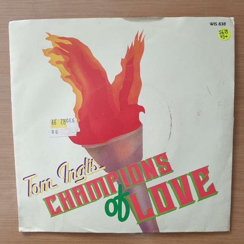Tom Inglis  Champions Of Love - Vinyl 7" Record - Very-Good+ Quality (VG+) (verygoodplus)