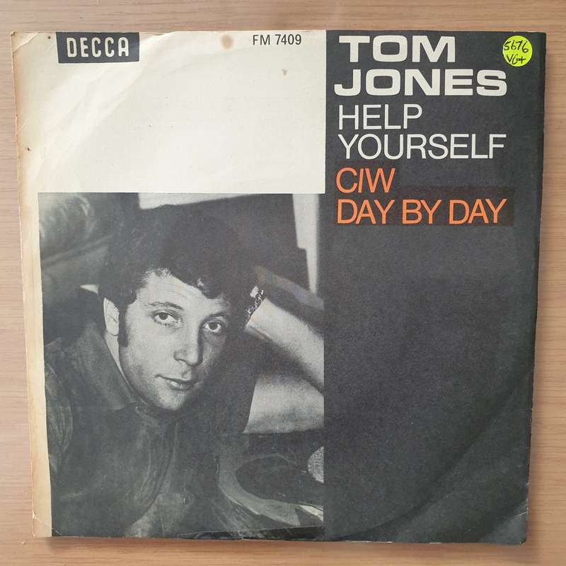 Tom Jones  Help Yourself / Day By Day - Vinyl 7" Record - Very-Good+ Quality (VG+) (verygoodplus)