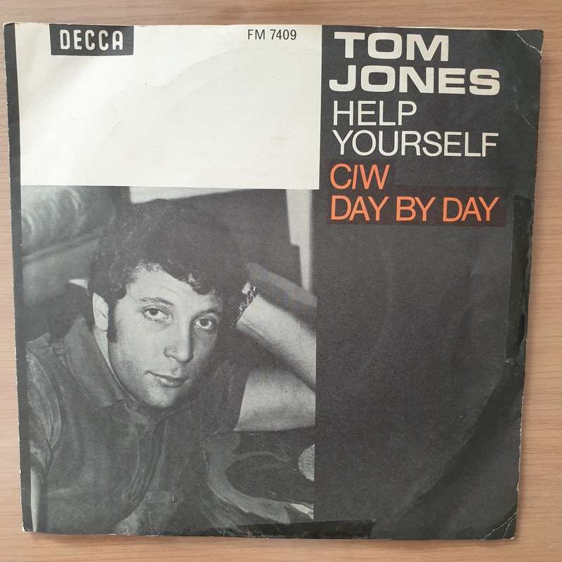 Tom Jones  Help Yourself / Day By Day - Vinyl 7" Record - Very-Good+ Quality (VG+) (verygoodplus)