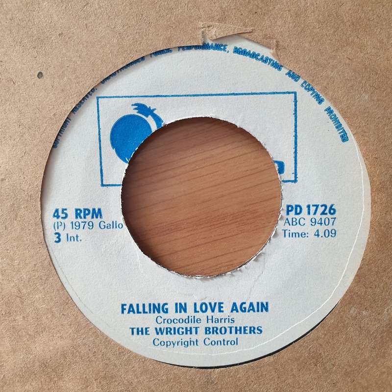 The Wright Brothers - Crazy Lady (Rhodesia) - Vinyl 7" Record - Very-Good+ Quality (VG+) (verygoo...