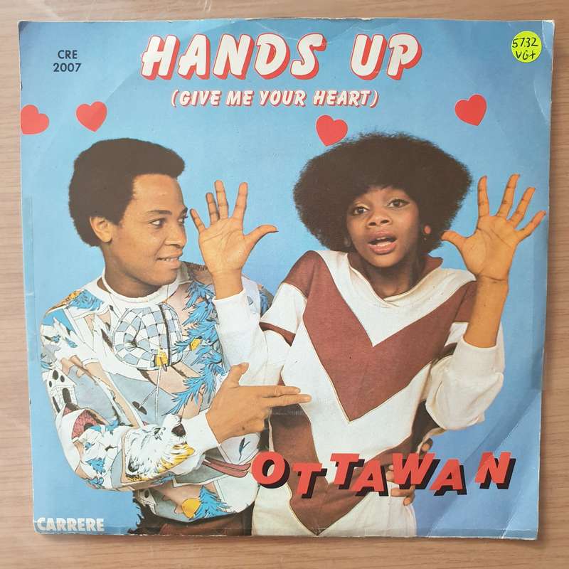 Ottawan  Hands Up (Give Me Your Heart) - Vinyl 7" Record - Very-Good+ Quality (VG+) (verygoodp...