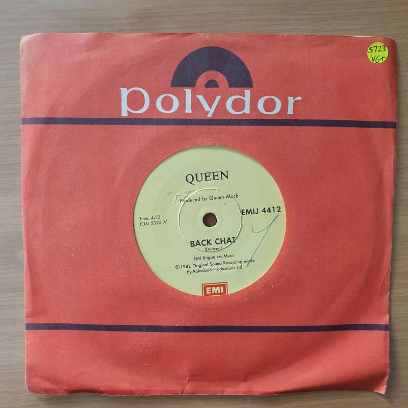 Queen  Back Chat - Vinyl 7" Record - Very-Good+ Quality (VG+) (verygoodplus)
