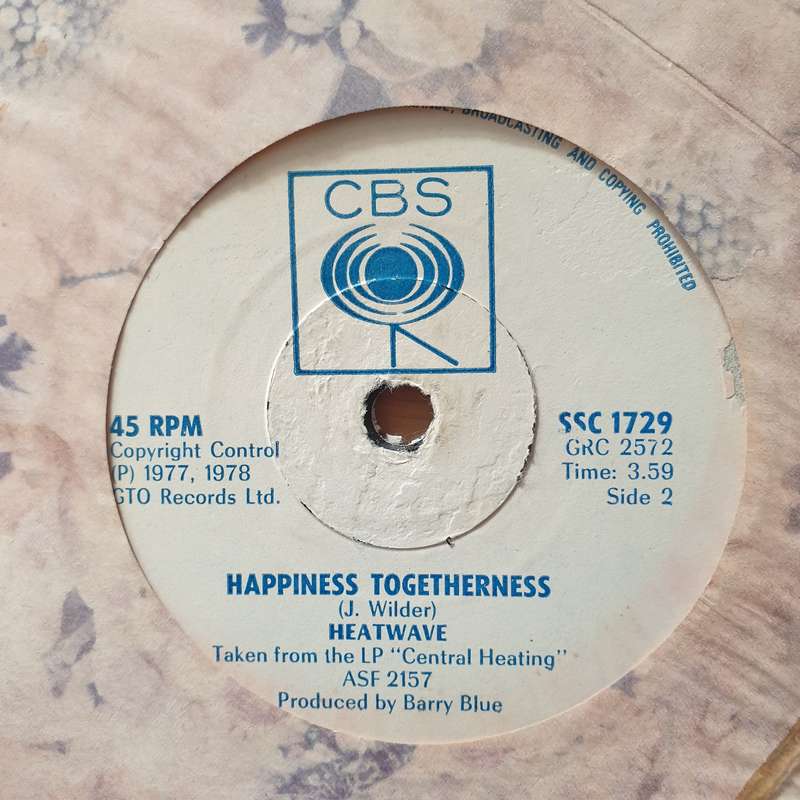 Heatwave - The Groove Line (Rhodesia) - Vinyl 7" Record - Very-Good+ Quality (VG+) (verygoodplus)