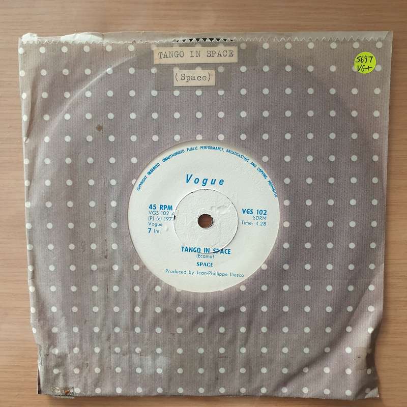 Space  Tango In Space (Rhodesia) - Vinyl 7" Record - Very-Good+ Quality (VG+) (verygoodplus)