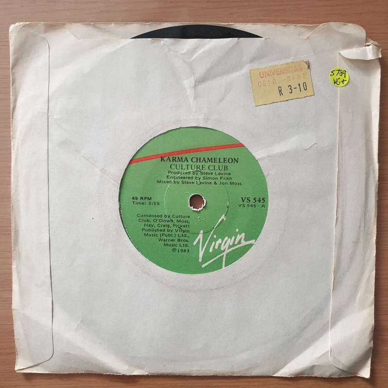 Culture Club  Karma Chameleon - Vinyl 7" Record - Very-Good+ Quality (VG+) (verygoodplus)