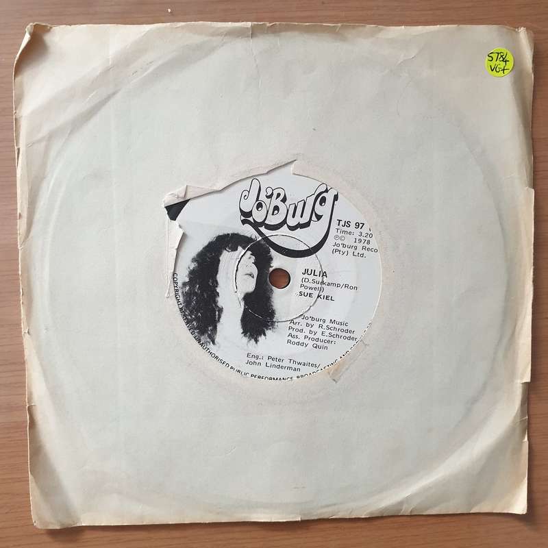 Sue Kiel  Julia / I'm Not Ashamed To Love You - Vinyl 7" Record - Very-Good+ Quality (VG+) (ve...