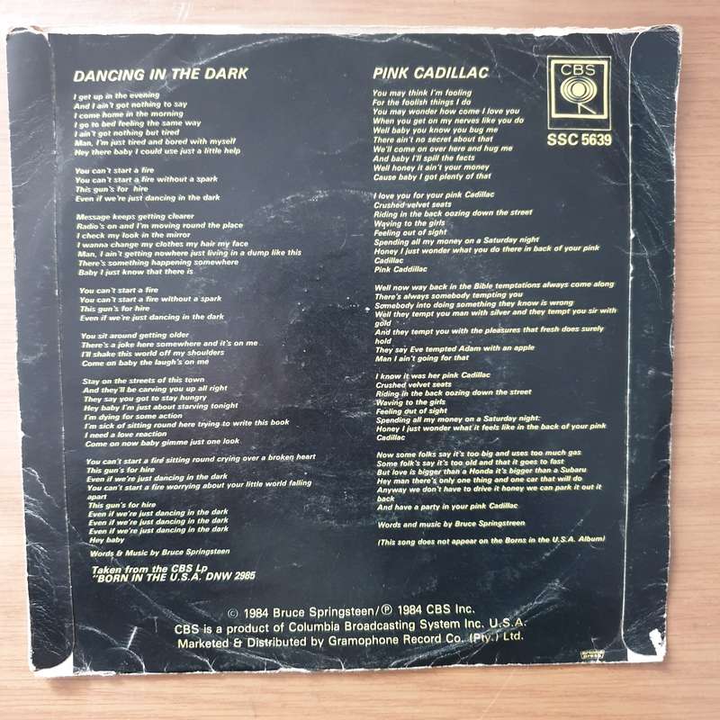 Bruce Springsteen  Dancing In The Dark - Vinyl 7" Record - Very-Good+ Quality (VG+) (verygoodp...