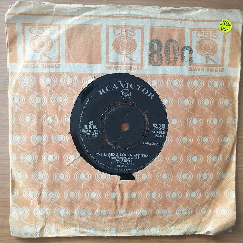 Jim Reeves  That's When I See The Blues (In Your Pretty Brown Eyes) - Vinyl 7" Record - Very-G...