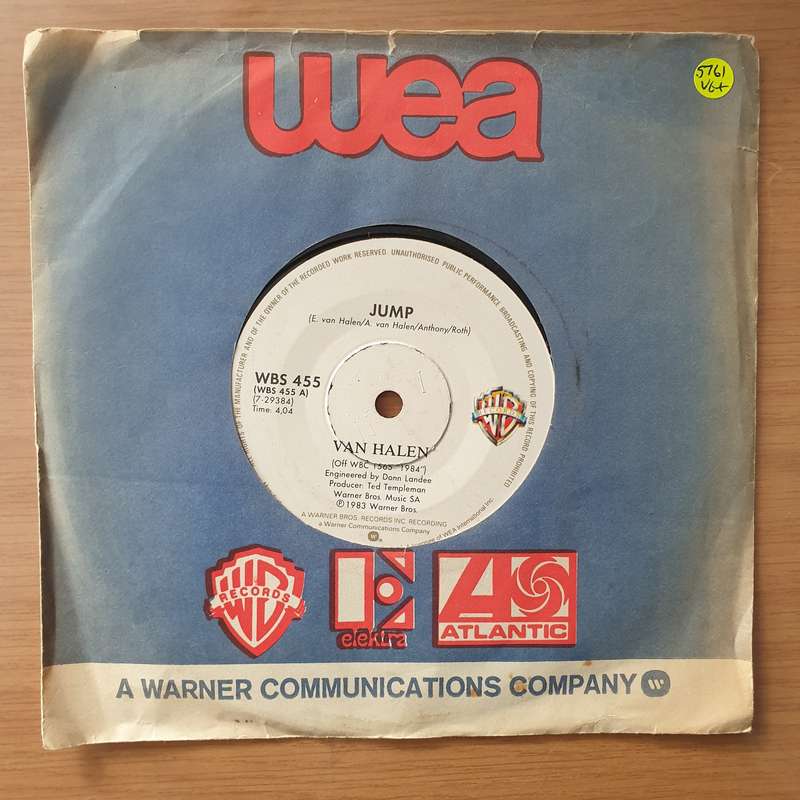 Van Halen  Jump - Vinyl 7" Record - Very-Good+ Quality (VG+) (verygoodplus)