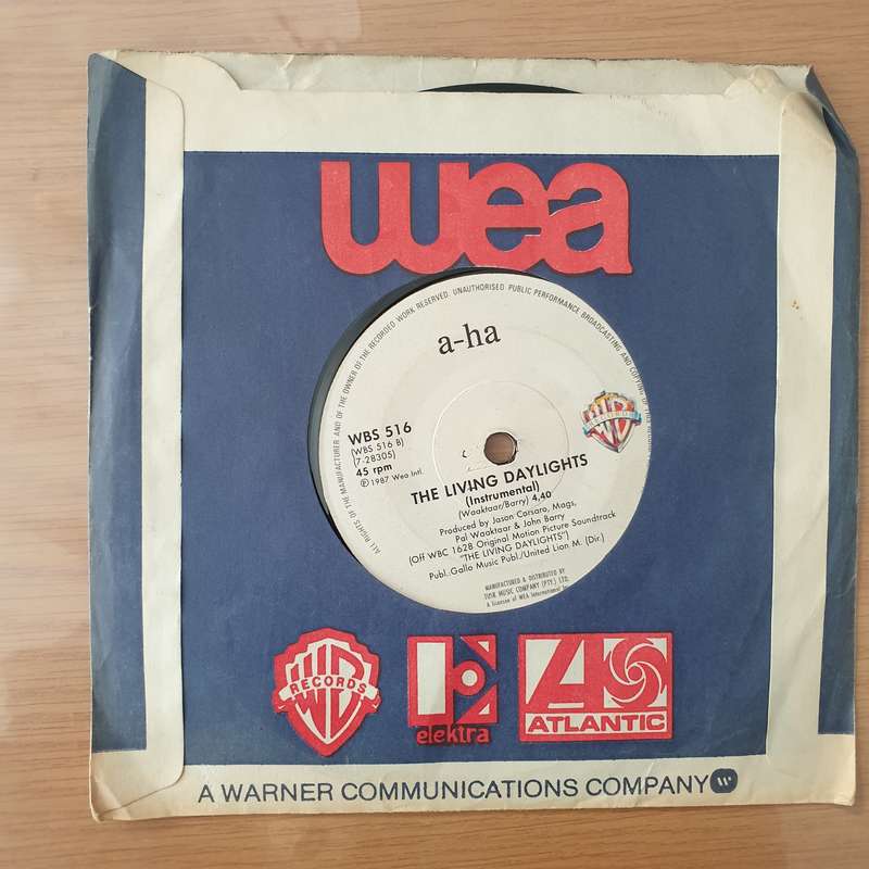 a-ha  The Living Daylights - Vinyl 7" Record - Very-Good+ Quality (VG+)
