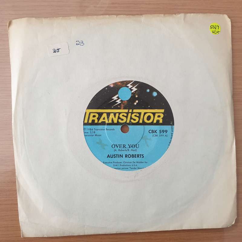 Austin Roberts  Over You - Vinyl 7" Record - Very-Good+ Quality (VG+)
